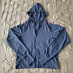 UNIQLO AIRism Women’s Athletic/ Running Light Blue Zippered Jacket